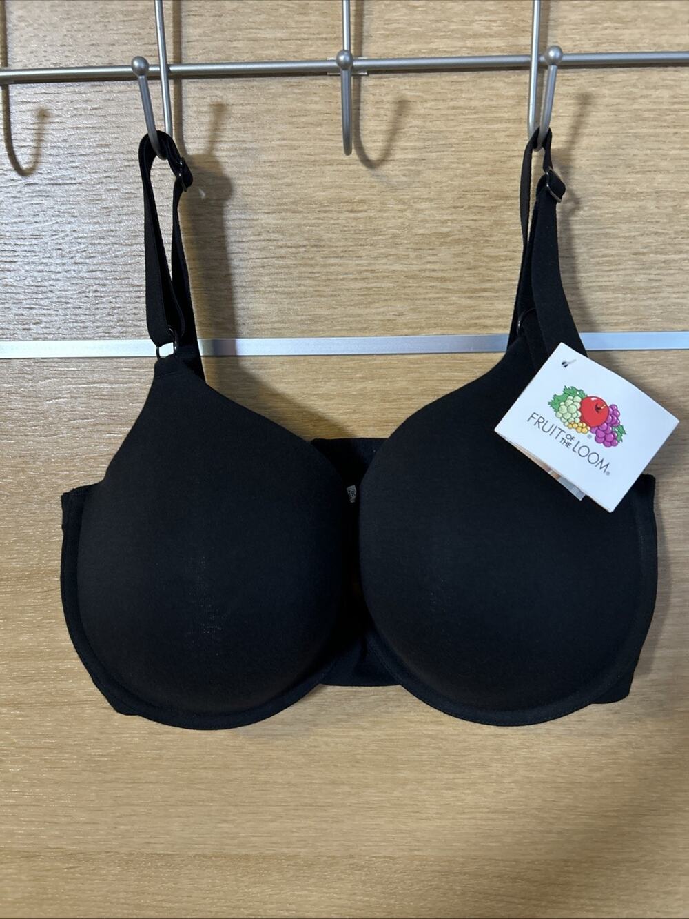 Fruit of the Loom Women's 36DDD BeyondSoft T-Shirt Bra Style FT797PK Black